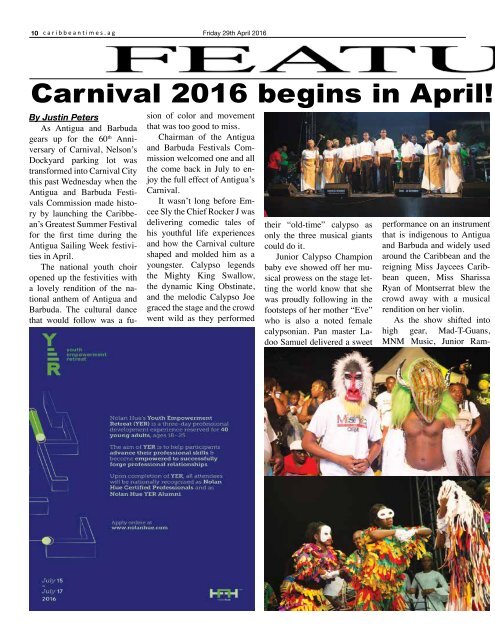 Caribbean Times 100th issue - Friday 29th April 2016