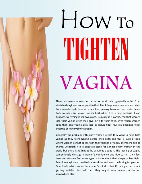 Vagina Tightening Guide