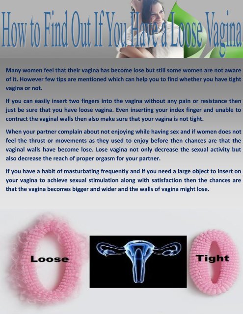 Vagina Tightening Guide