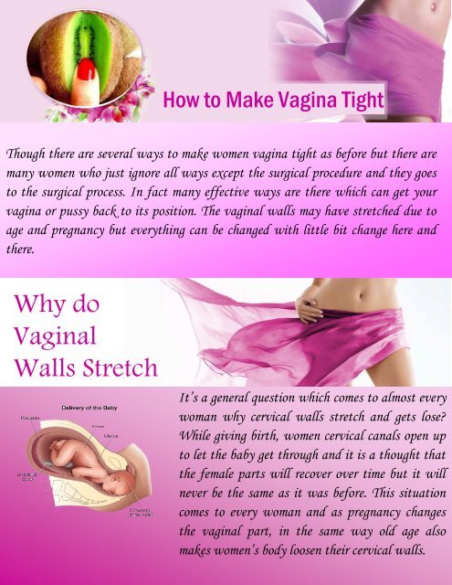 Vagina Tightening Guide