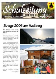 Schulzeitung 6-2008 - Guttannen - Kibs.ch