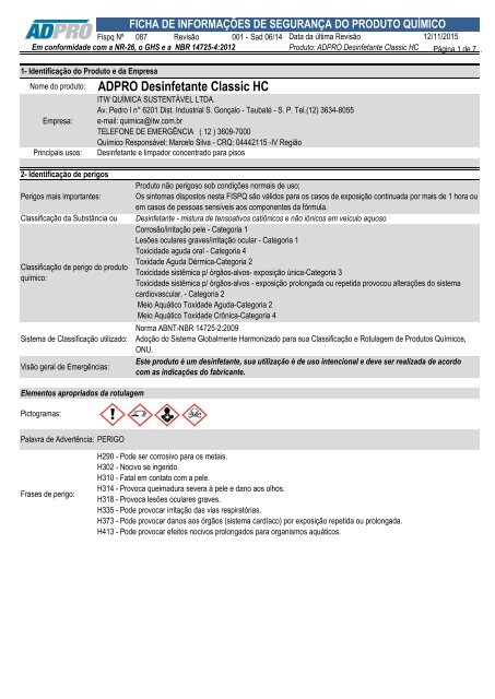 Bula - Dash® HC, PDF, Embalagem e rotulagem