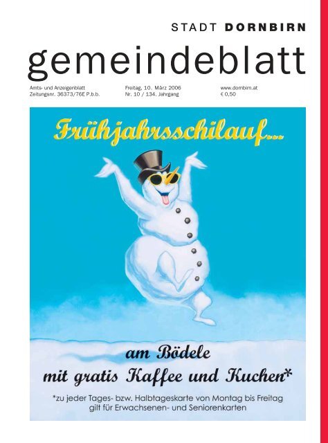 Gemeindeblatt Nr. 10 vom 10. M