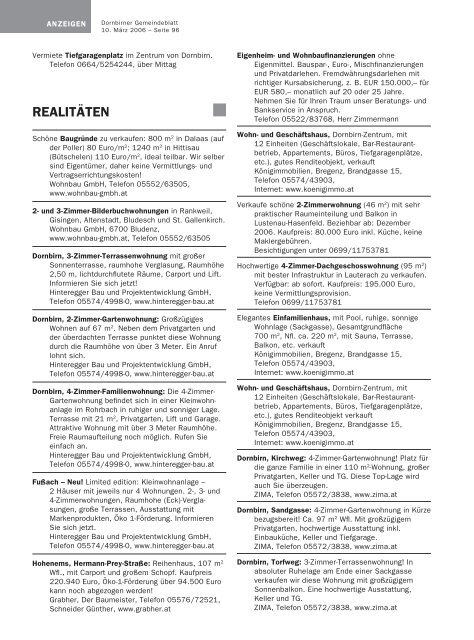 Gemeindeblatt Nr. 10 vom 10. M