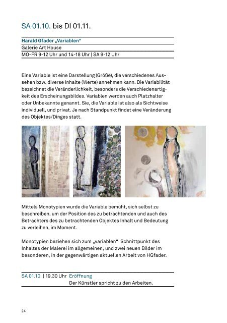 Kultur- und Veranstaltungskalender Oktober 2011