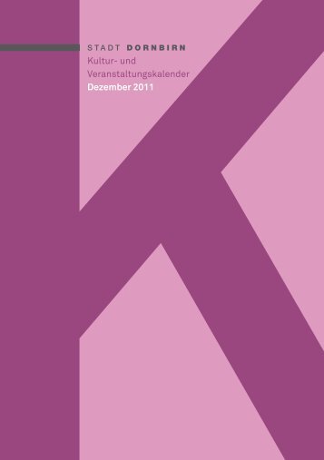 Kultur- und Veranstaltungskalender Dezember 2011