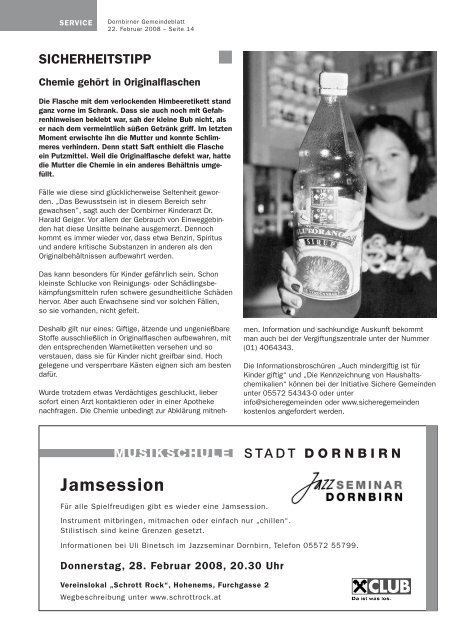 STADT DORNBIRN - Dornbirn Online