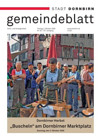 .;buscheln. am Dornbirner Marktplatz