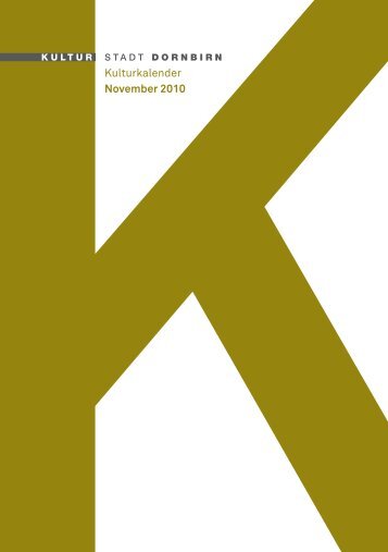 Kulturkalender November 2010