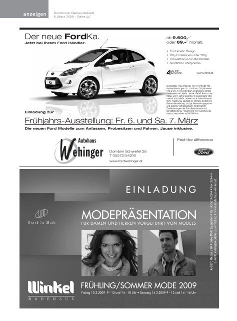 Gemeindeblatt - Dornbirn Online
