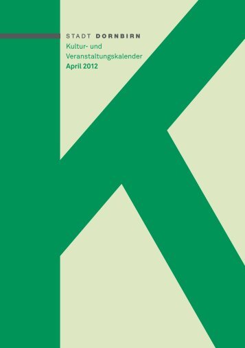 Kultur- und Veranstaltungskalender April 2012