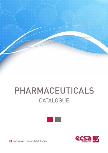 ECSA Chemicals - Pharmaceuticals Catalogue