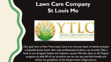 Lawn Care Company ST Louis Mo