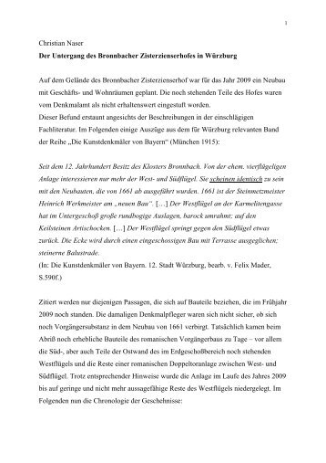 Christian Naser-Bronnbacher Hof-VV-091127 - AK - Denkmalschutz ...