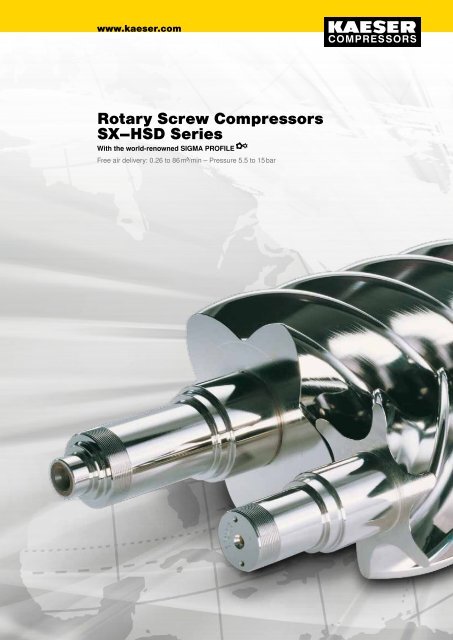 Rotary Screw Compressors SX–HSD Series