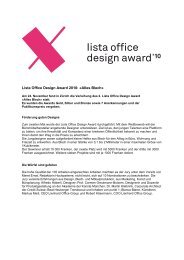 Lista Office Design Award 2010: «Alles Blech»