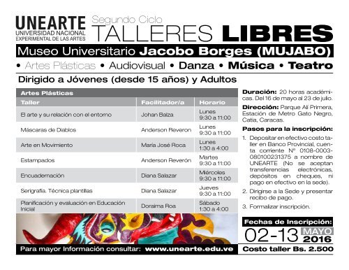 TALLERES LIBRES