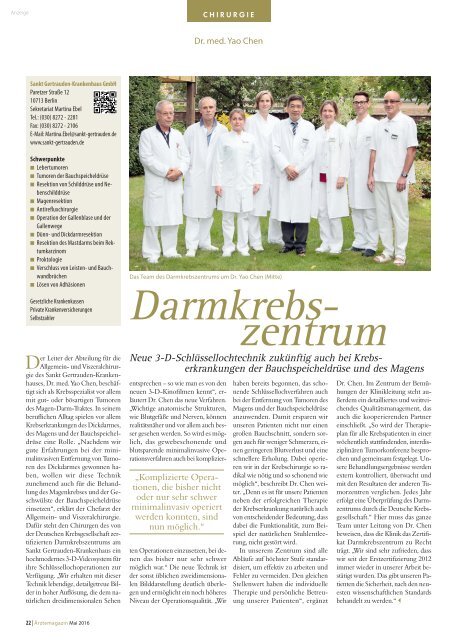 Ärztemagazin Berlin Ausgabe Mai 2016
