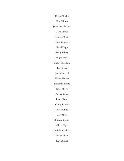 2011 Donor List - World Vets