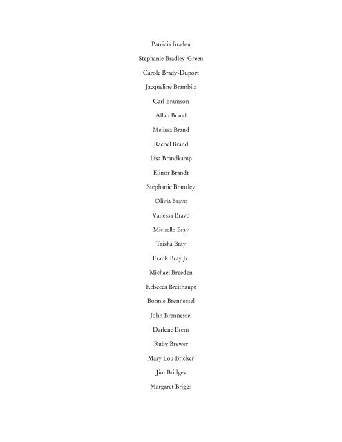 2011 Donor List - World Vets