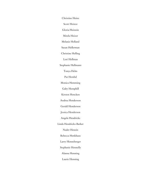 2011 Donor List - World Vets