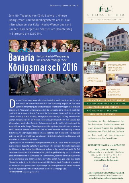 SchlossMagazin Fuenfseenland Mai 2016