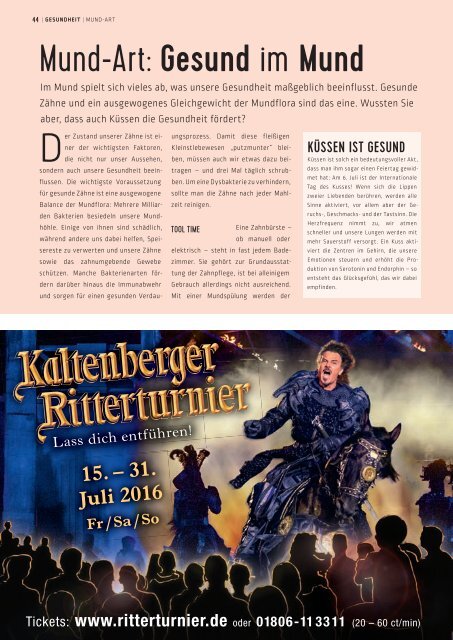 SchlossMagazin Fuenfseenland Mai 2016