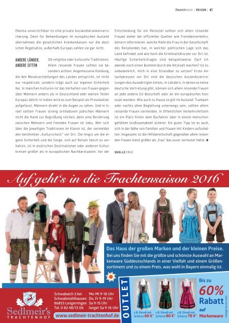 SchlossMagazin Fuenfseenland Mai 2016