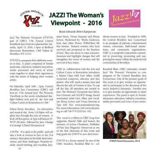 CBJC Festival Magazine 2016