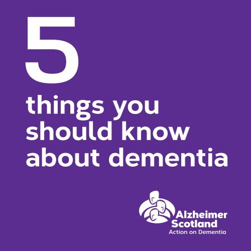 things you should know about dementia