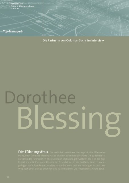 Interview mit Dorothee Blessing als PDF ansehen - Karrierefuehrer.de