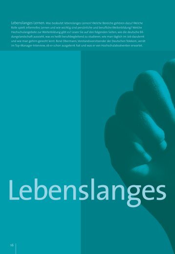 Lebenslanges Lernen. - Karrierefuehrer.de