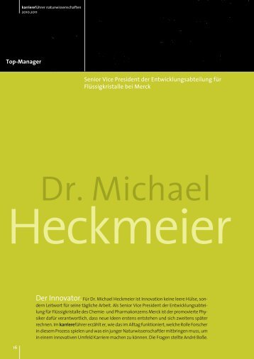 Interview mit Dr. Michael Heckmeier als PDF ansehen