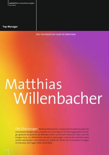 Interview mit Matthias Willenbacher als PDF ansehen