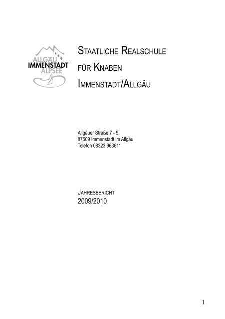 Jahresbericht RSI 2010-11.pdf - Realschule Immenstadt