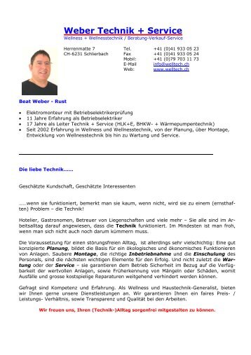 Weber Technik + Service - Welltech