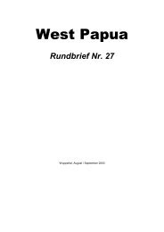 Rundbrief Nr. 27 - West Papua Netzwerk