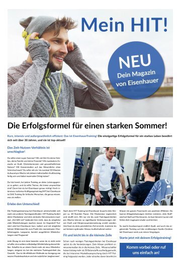 EisenhauerTraining Magazin 03/2016