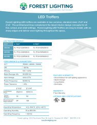 LED Troffers Lights Complete Specification