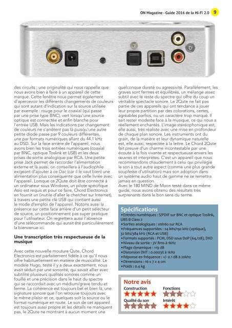 ON Magazine - Guide Hi-Fi connectée 2016