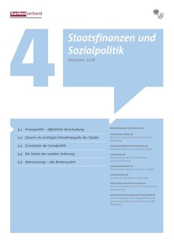 Kapitel 4 Staatsfinanzen und Sozialpolitik