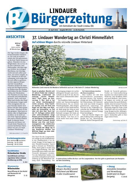 30.04.2016 Lindauer Bürgerzeitung