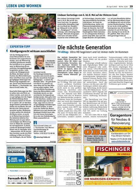 30.04.2016 Lindauer Bürgerzeitung