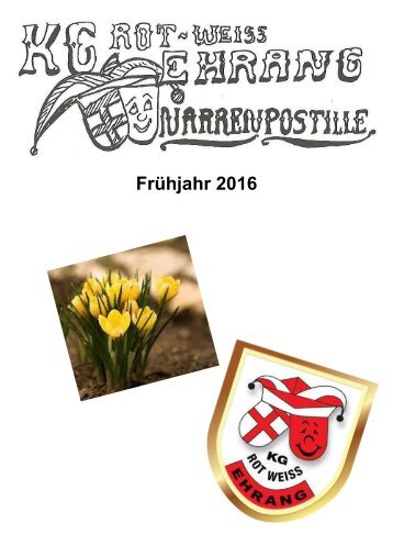 Narrenpost Frühjahr 2016
