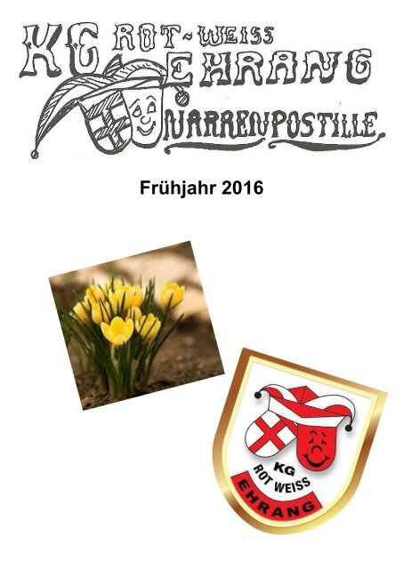 Narrenpost Frühjahr 2016