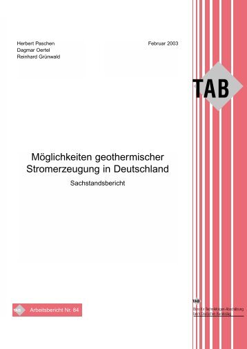 Möglichkeiten geothermischer Stromerzeugung in Deutschland