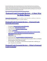 Postcard Cash Formula review- Postcard Cash Formula $27,300 bonus & discount