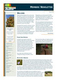 Yorkshire Arboretum Newsletter - Issue 2 - August 2013