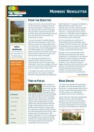 Yorkshire Arboretum Newsletter - Issue 5 - March 2015