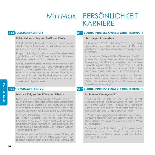 M2M MiniMax: Interaktive Impulsvorträge